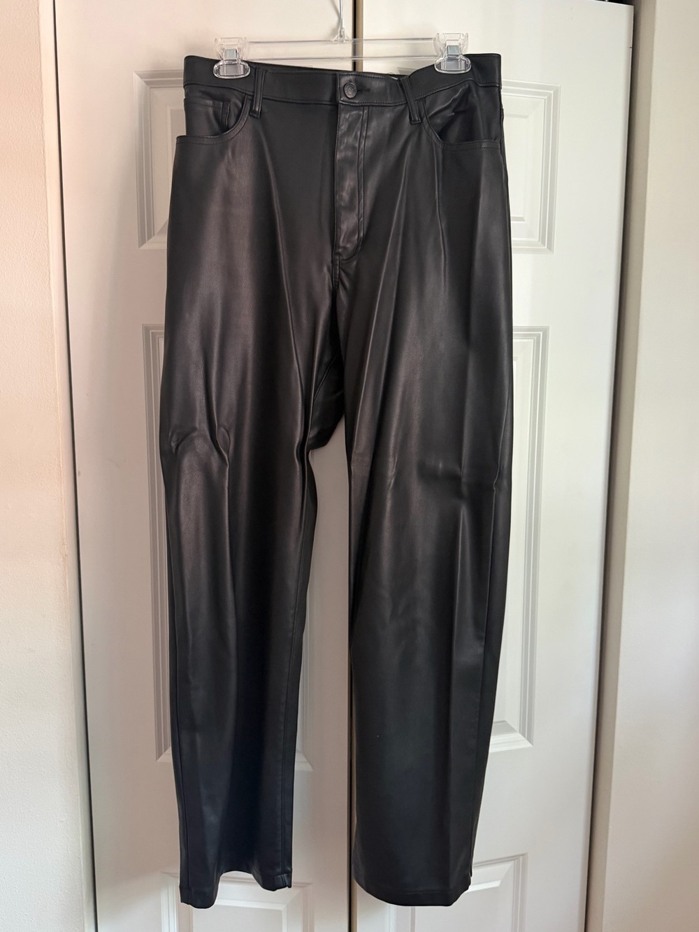 Hollister Faux Leather Dad Pants